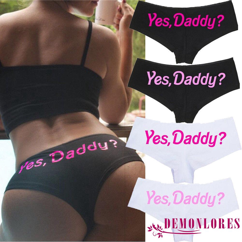 Quần lót in chữ hài hước đầy quyến rũ dành cho nữ