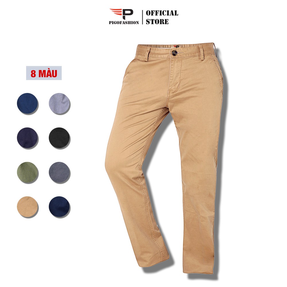 [Mã LTBAUAB19 giảm 7% đơn 99K] Quần Kaki nam Chinos cao cấp Pigofashion QKK01 (be nhạt)