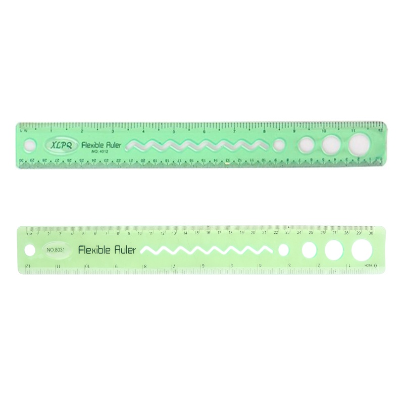 Thước Thẳng Mềm Dẻo Nhiều Màu 30cm Dành Cho Văn Phòng / Trường Học