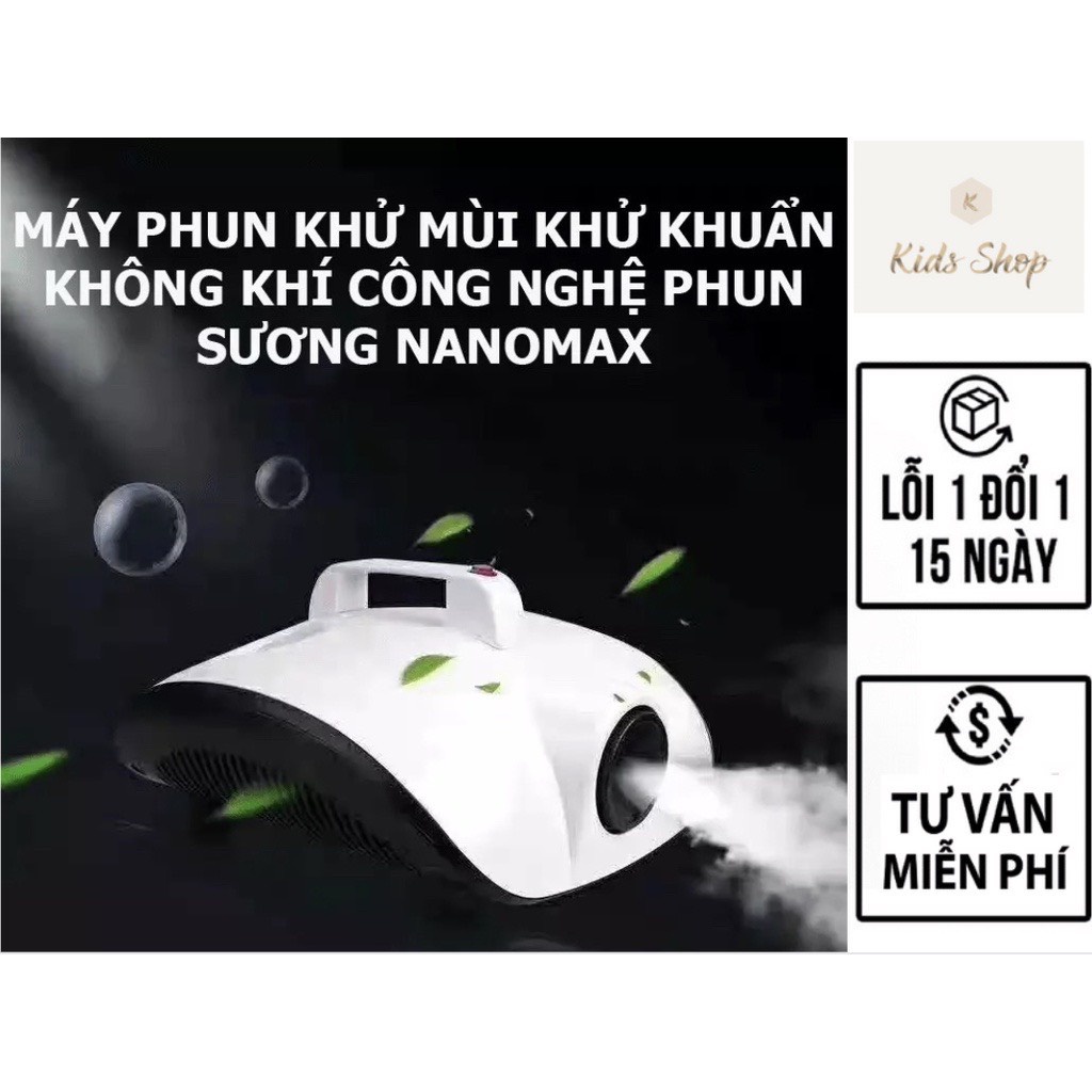 Máy phun khói khử khuẩn, khử mùi lọc không khí chính hãng Nanomax.