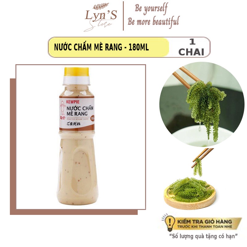 Nước sốt mè rang KEWPIE 180ml 💝 𝑭𝑹𝑬𝑬𝑺𝑯𝑰𝑷 💝 nước chấm thịt nướng, rong nho - hàng cao cấp | BigBuy360 - bigbuy360.vn