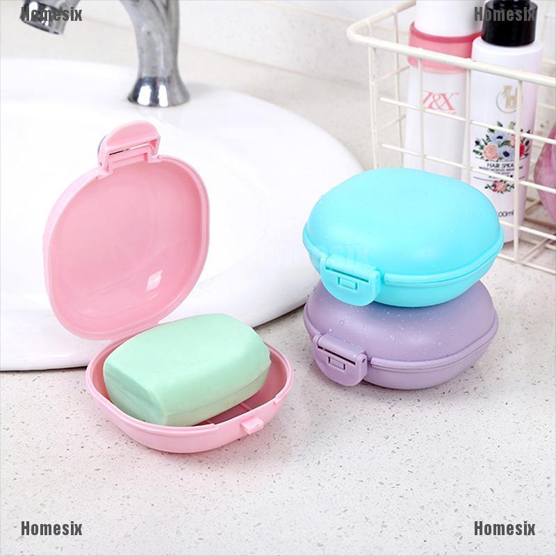 [zHMSI] Bathroom Dish Plate Case Home Shower Travel Hiking Holder Container Soap Box TYU