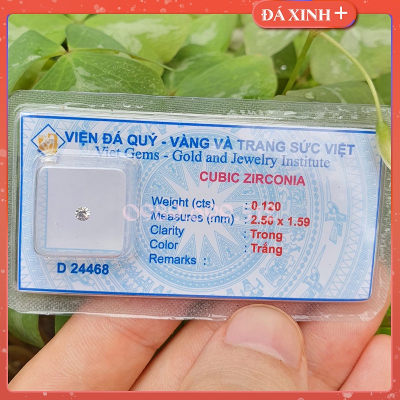 (5v 1v/vỉ) Kim cương nhân tạo chân bằng và chân nhọn