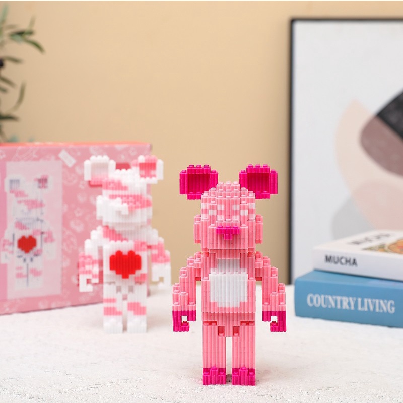 Bộ Đồ Chơi Lắp Ráp Hình Chú Gấu Dễ Thương Cho Bé