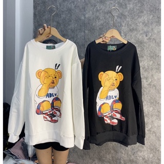 Áo nỉ gấu shop tự chụp