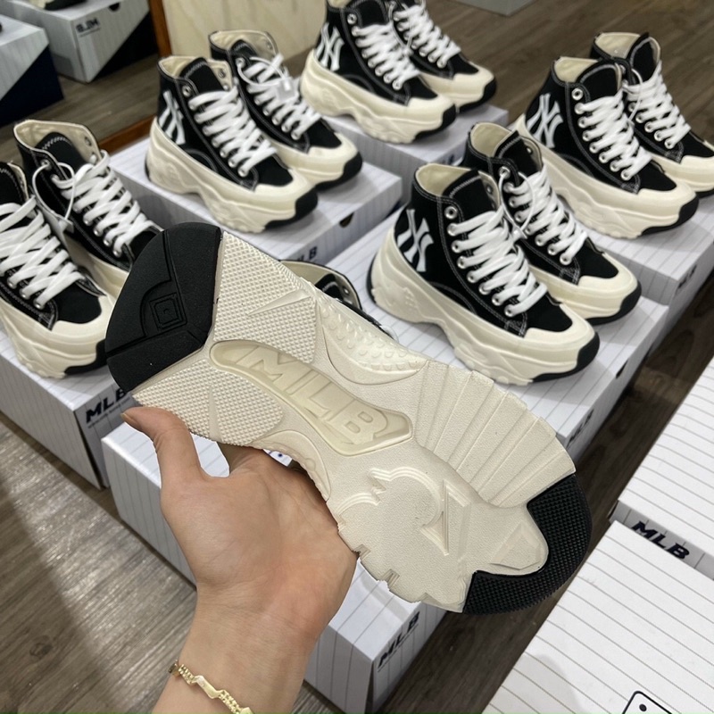 GIÀY M.L.B CHUNKY WHITE BLACK SC