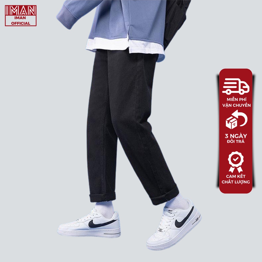 Quần Jeans baggy Đen phom ống suông, rộng nam, hottrend 2022