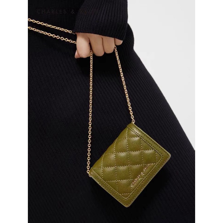 Ví khâu nhỏ 50701179 có dây đeo chéo nhiều ngăn đựng thẻ cho nữ