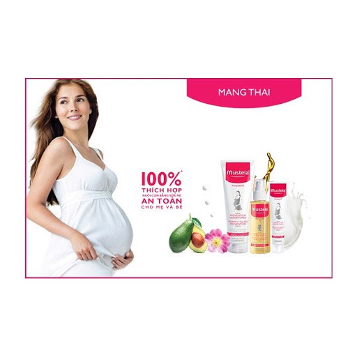 KEM DƯỠNG NGĂN NGỪA RẠN DA CHO BÀ BẦU MUSTELA STRETCH MARKS PREVENTION CREAM 150ML CHÍNH HÃNG - 6111