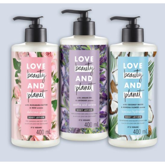 Sữa Dưỡng Thể Love Beauty And Planet Body Lotion 400ml