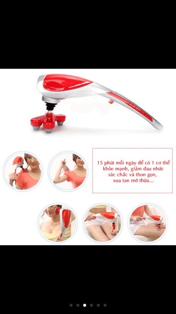 [ CHÍNH HÃNG] Máy massager cầm tay 10 đầu king .