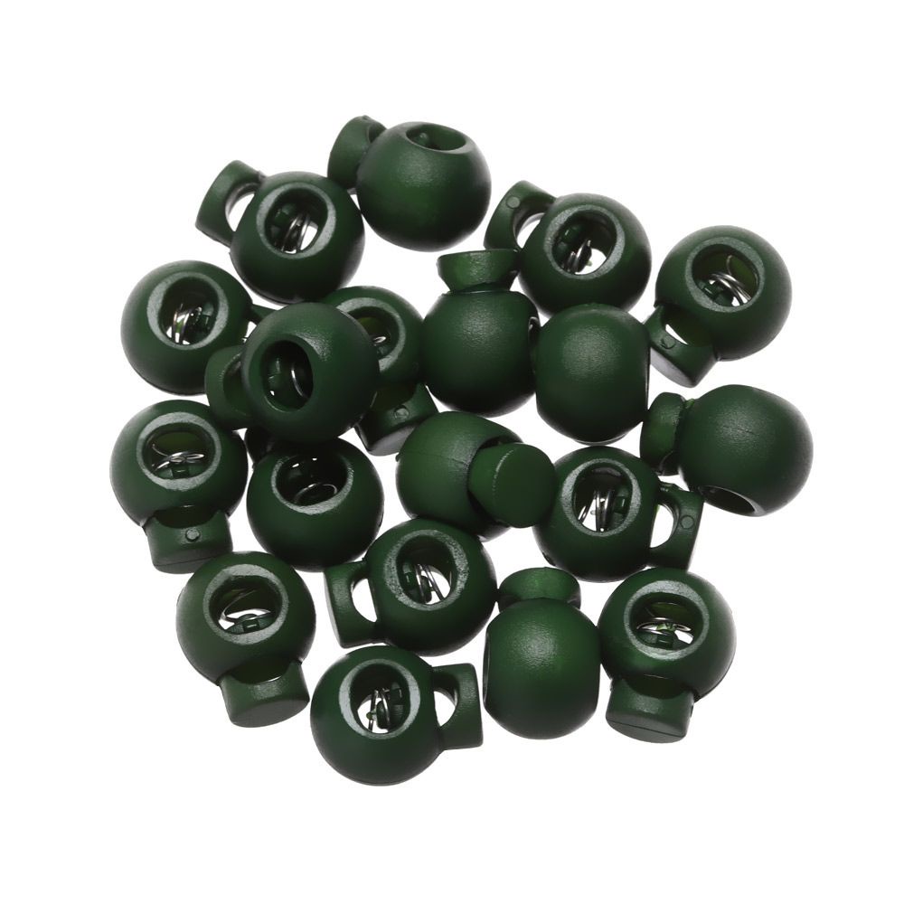Set 20 nút chặn dây giày thể thao CONOPERY bằng nhựa nhiều màu kích thước 18x15mm 6mm chất lượng cao Diy