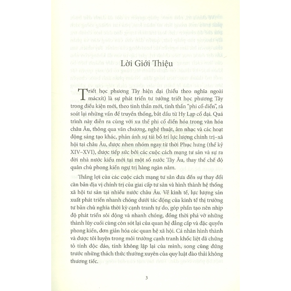 Sách - Giáo Trình Triết Học Phương Tây Hiện Đại