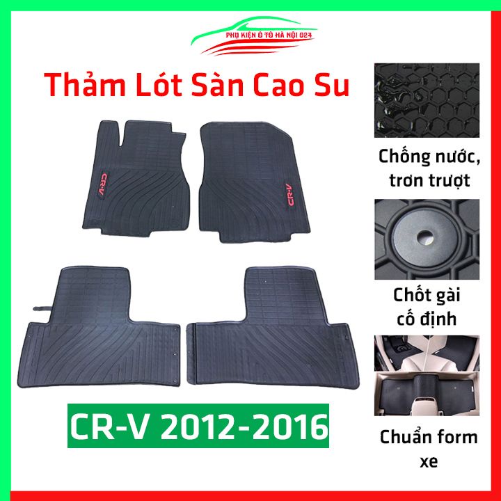 Thảm lót sàn cao su cho xe CRV 2021-2022 hàng chuẩn theo xe chịu lực tốt