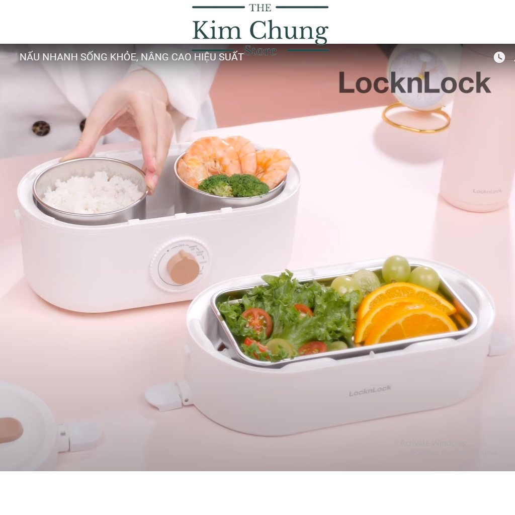 Hộp cơm điện chính hãng LocknLock EJR211PIK 1.3L  - Hàng chính hãng