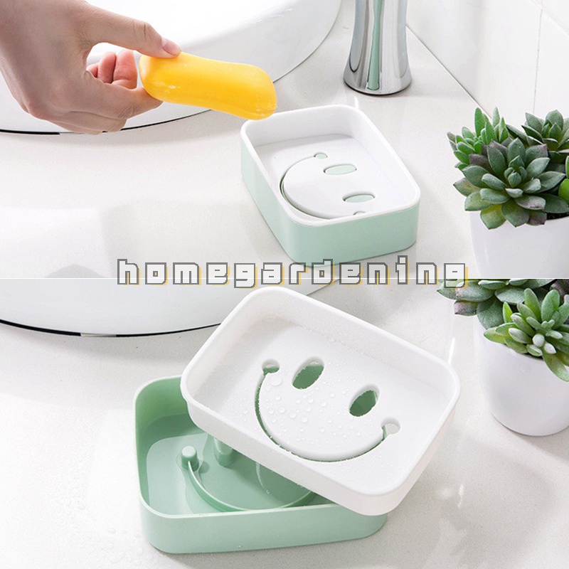 Giá Đỡ Xà Phòng Hai Tầng Gắn Tường Hình Mặt Cười