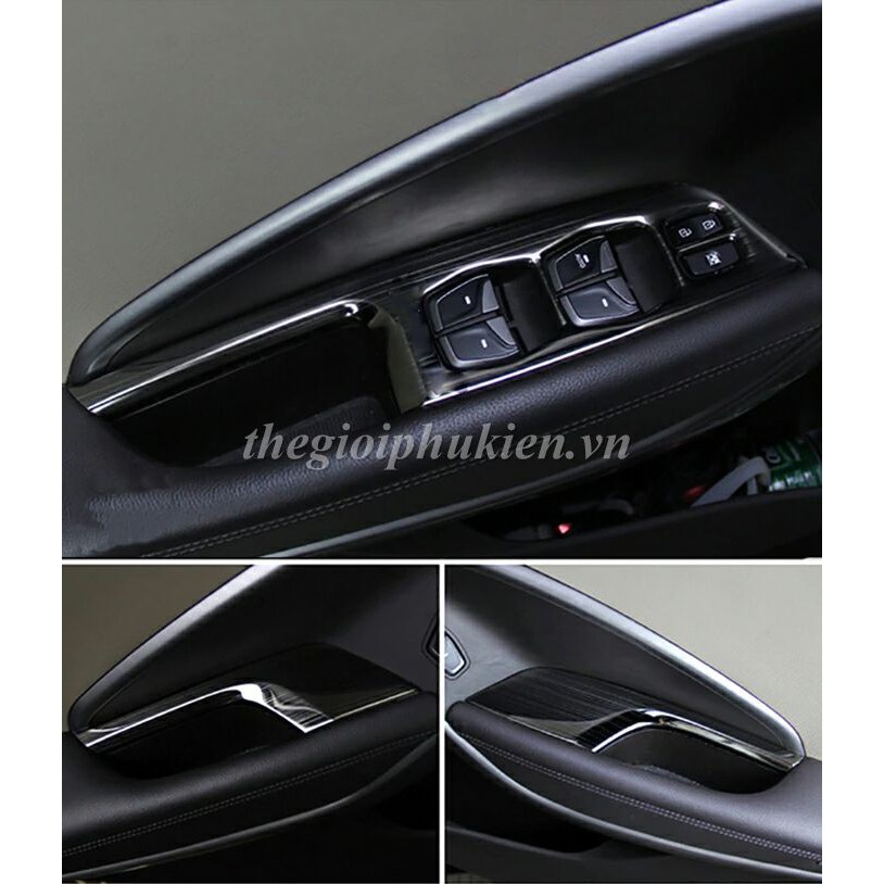 Ốp trang trí nội thất xe Hyundai Santafe 2015-2018 - vân Titan