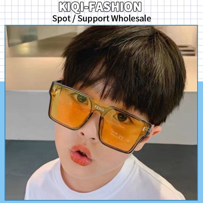(KIQI-FASHION) COD Kính Râm Chống Tia UV Gọng Vuông Thời Trang Dành Cho Trẻ Em