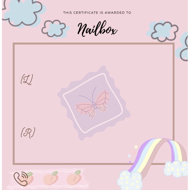 Bìa nailbox 25 tờ ( design in theo yêu cầu )