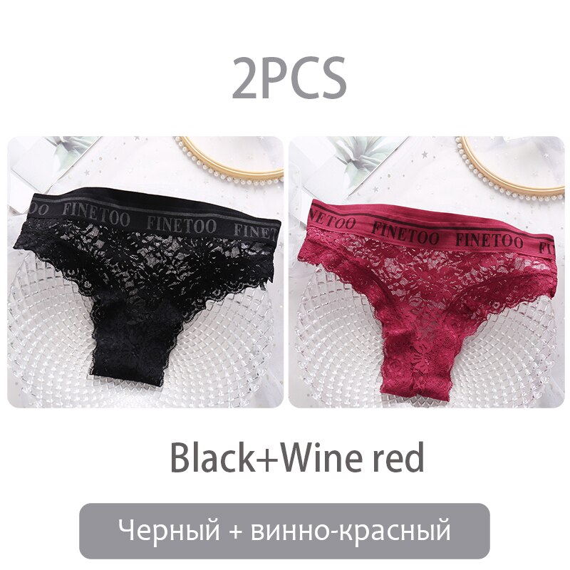 Quần lót FINETOO vải ren quyến rũ cho nữ