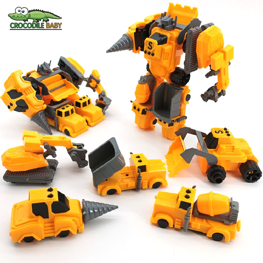 Robot toy Mô hình xe xây dựng đồ chơi 5 trong 1 cho bé