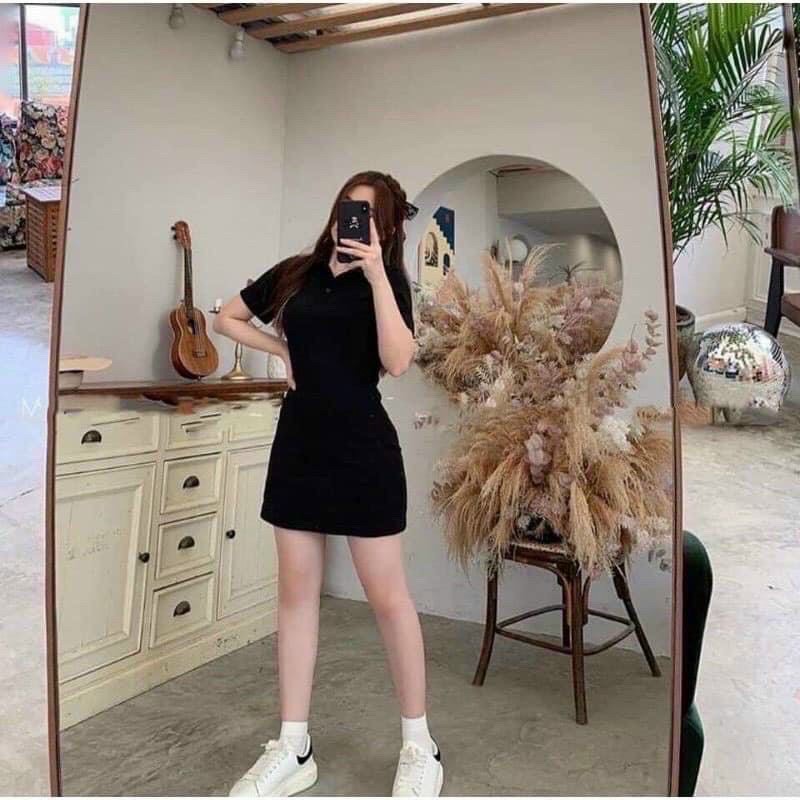 Đầm xòe ❄ FREESHIP ❄ Đầm nữ cổ polo thời trang XIXO - DAM0049