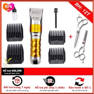 Tăng đơ cắt tóc chuyên nghiệp huaerbo f10 tặng lược + bộ kéo cắt tỉa cho bé