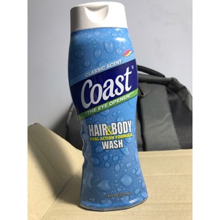 Sữa tắm gội toàn thân Coast Mỹ 532ml