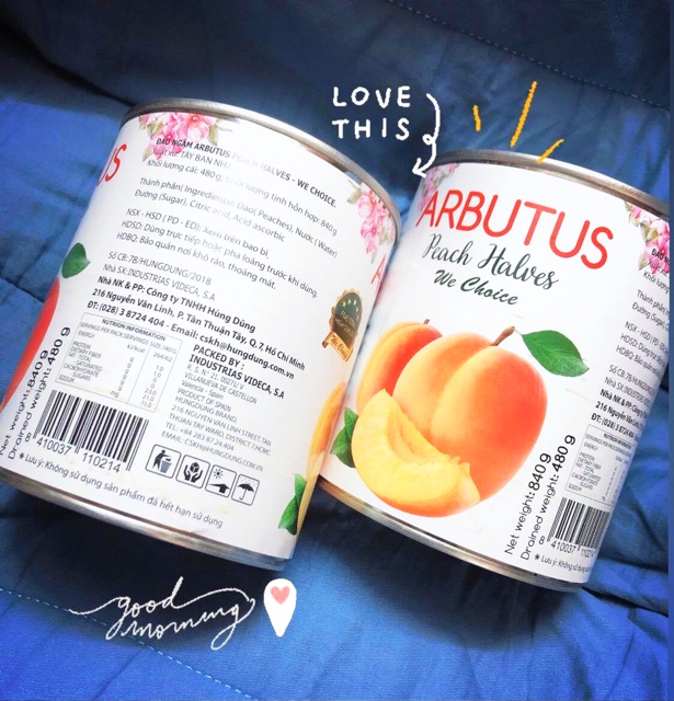 [ ARBUTUS ] ĐÀO NGÂM 840gr