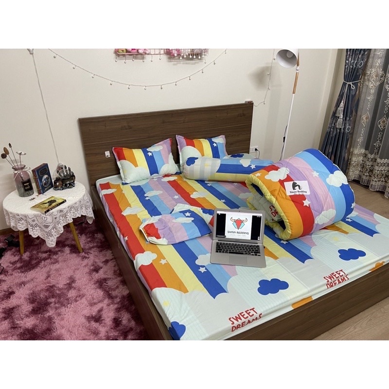 Set chăn phao 5 món_Polly Cotton_Cung hoàng đạo_Vũ trụ_Cầu vồng mây