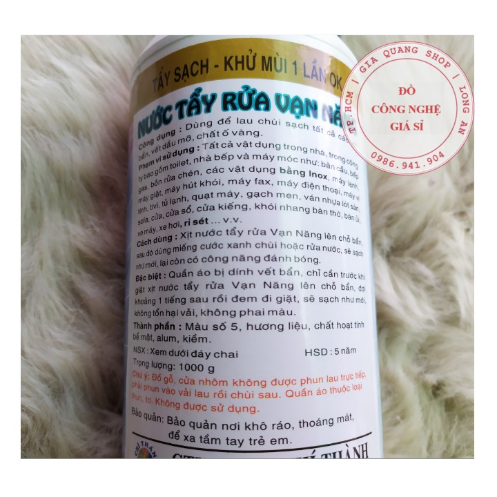 Nước tẩy rửa vạn năng Sủ Bào 1 Lít