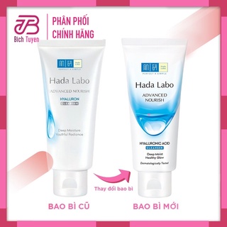 Sữa Rửa Mặt HADA LABO Advanced Nourish Hyaluron Cleanser - MẪU MỚI - 80g BT Cosmetic - Sữa rửa mặt Hadalabo trắng