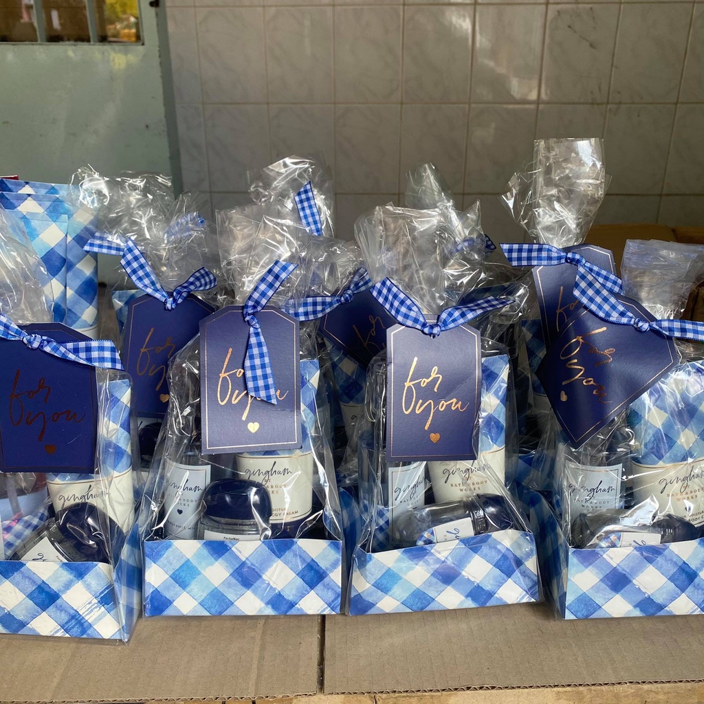 Set quà tặng 3 món BBW Bath & Body Works Gingham