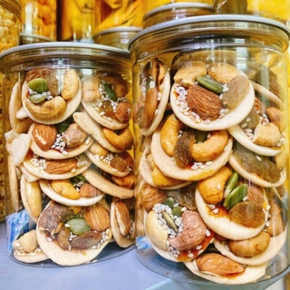Bánh Các Loại Hạt Thơm Giòn - Hạnh Nhân, Hạt Điều, Nho Khô, Mè Rang