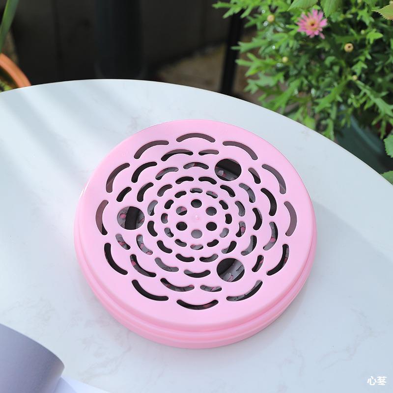 Hộp Dựng Nhang Muỗi Nhựa Họa Tiết Cánh Hoa Màu Sắc