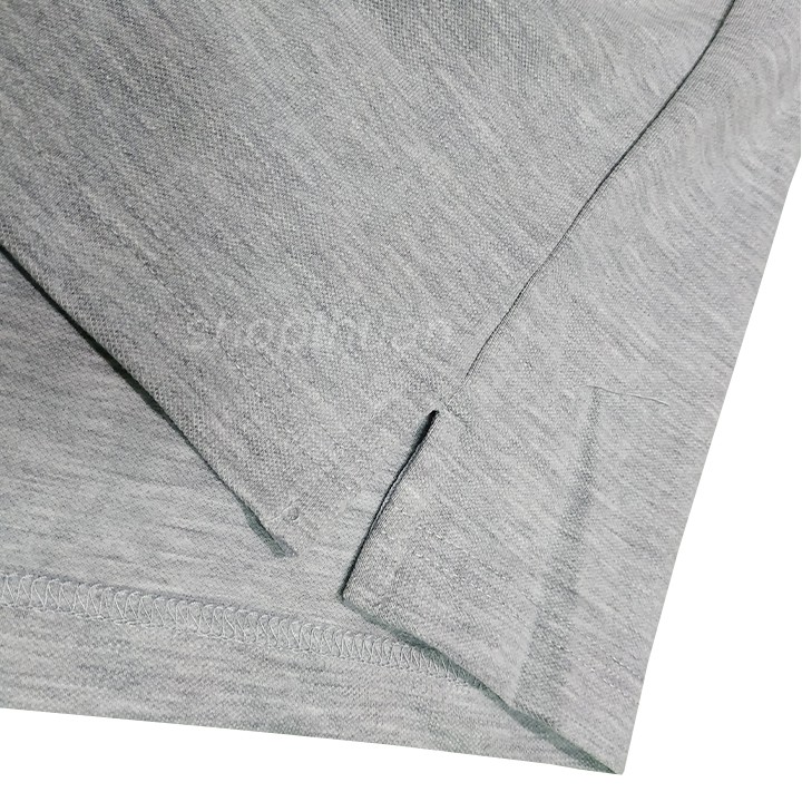 Áo Thun Nam Cotton 65/35 Có Cổ Màu Xám Trắng