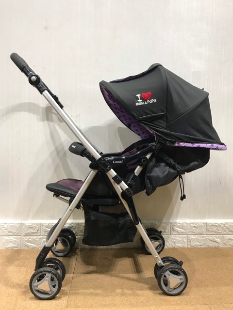 XE ĐẨY COMBI RICCO W 2 CHIỀU ĐEN TÍM