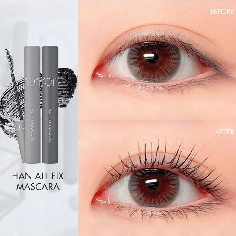 Chuốt mi ROMAND mascara làm dài mi cong mi Han All Fix Mascara tự nhiên chống trôi ROMA20