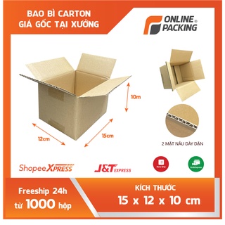 15x12x10 Combo 80 thùng carton đóng hàng