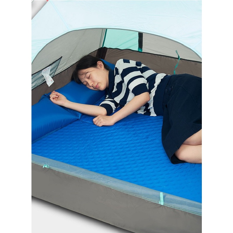 Đệm đôi NatureHike NH18Q010-D tự bơm hơi kèm gối siêu tiện lợi