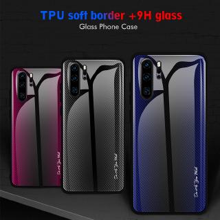 Ốp lưng kính cường lực màu gradient sang trọng cho Huawei Honor 8X 9X Pro Honor 20 Pro Honor 10 Lite P Smart Z