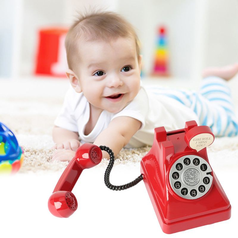 Loner Phone Model Telephone Vintage Baby Photography Props Decoration Background Funny Cute Newborn Photo Creative Photo Shot Models Plastic Retro Supplies