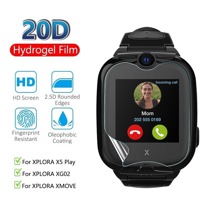 Miếng Dán Màn Hình Cong HD Bằng TPU Trong Suốt Chống Sốc Chống Dấu Vân Tay Tương Thích Với Xplora X5 Play / XGO2 / XMOVE