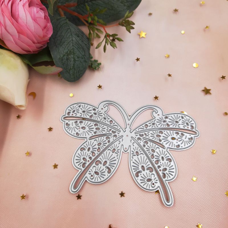 Khuôn cắt giấy kim loại hình logo Le Papillon