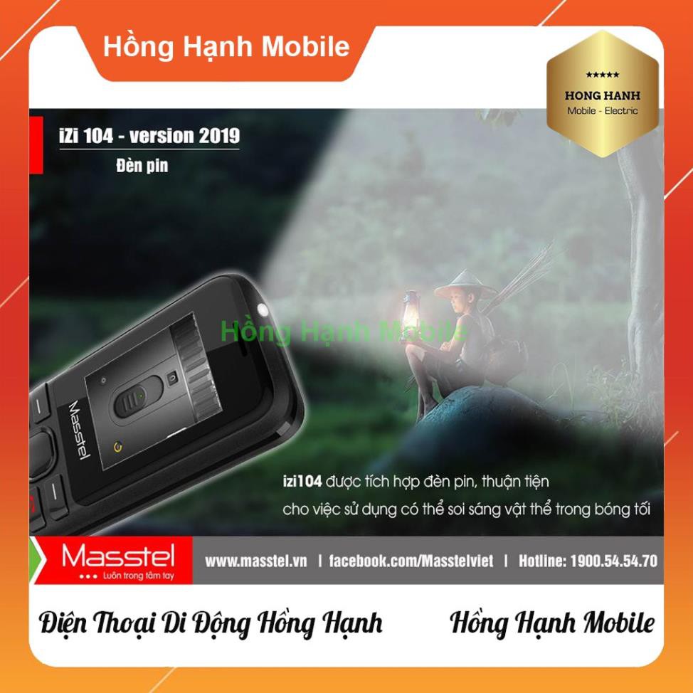 Điện Thoại Masstel iZi 104 - Hàng Chính Hãng Mới 100% Nguyên Seal Fullbox