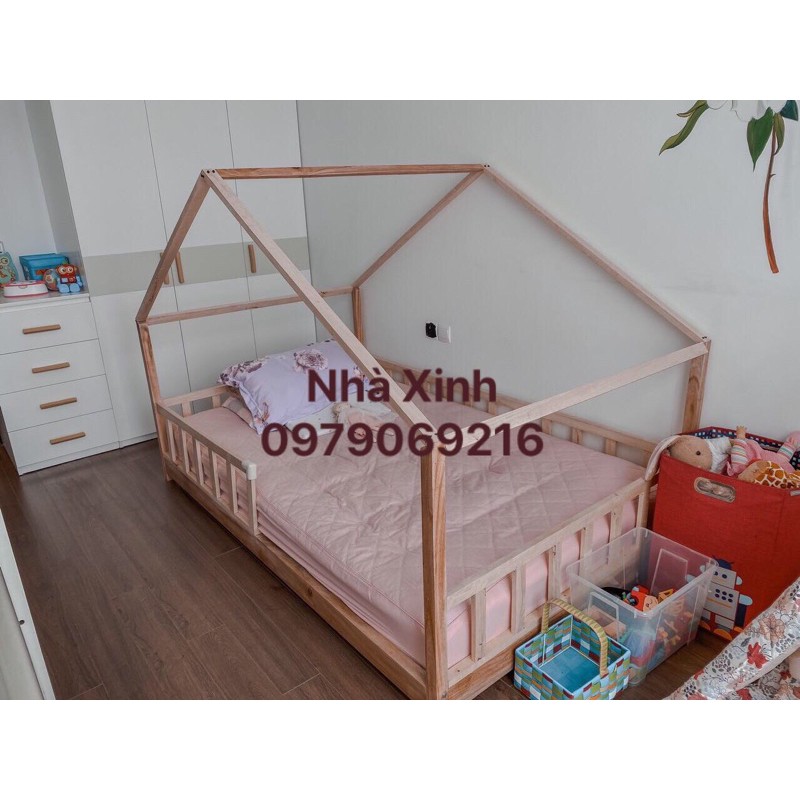 Giường Ngủ Cho Bé Mô Hình Mái Nhà