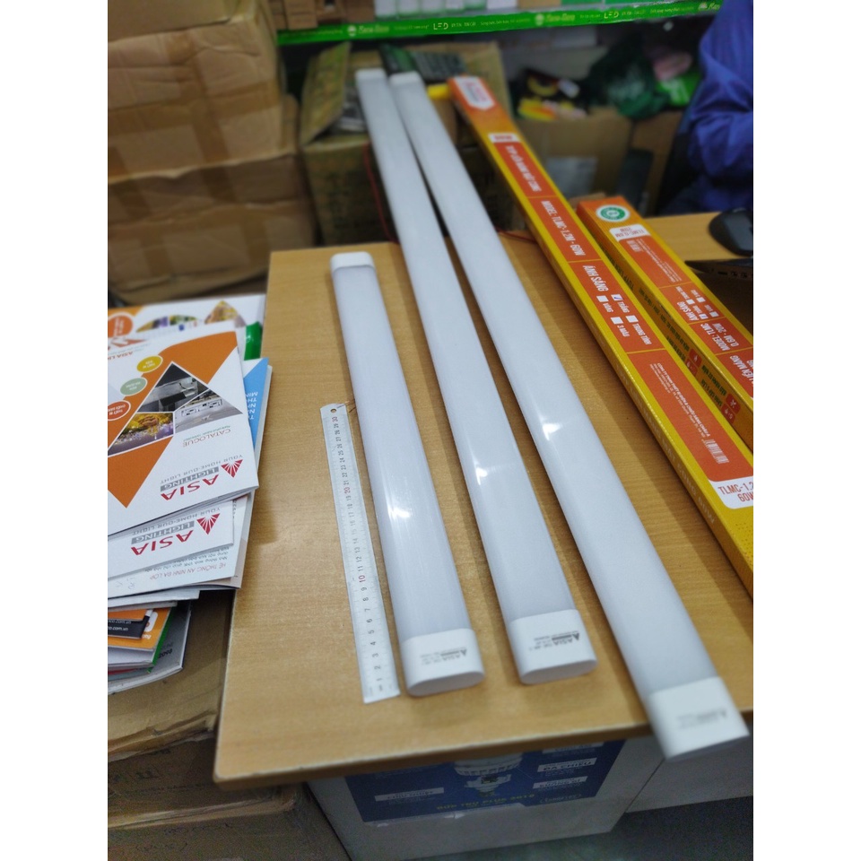 Đèn Tuýp Led Liền Máng  Asia 0.6,-1.2m 20w,40w,60w Asia. hàng chính hãng bảo hành 2 năm