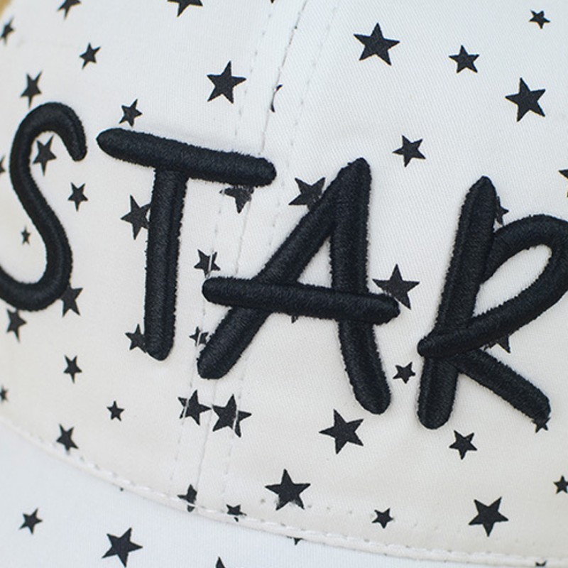 Mũ lưỡi trai họa tiết ngôi sao xinh xắn cho bé