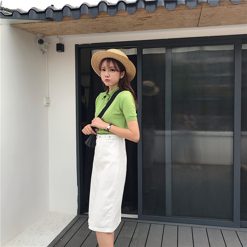[ORDER/SẴN S] MÃ CV24_CHÂN VÁY BÒ DÁNG DÀI XẺ SAU | BigBuy360 - bigbuy360.vn