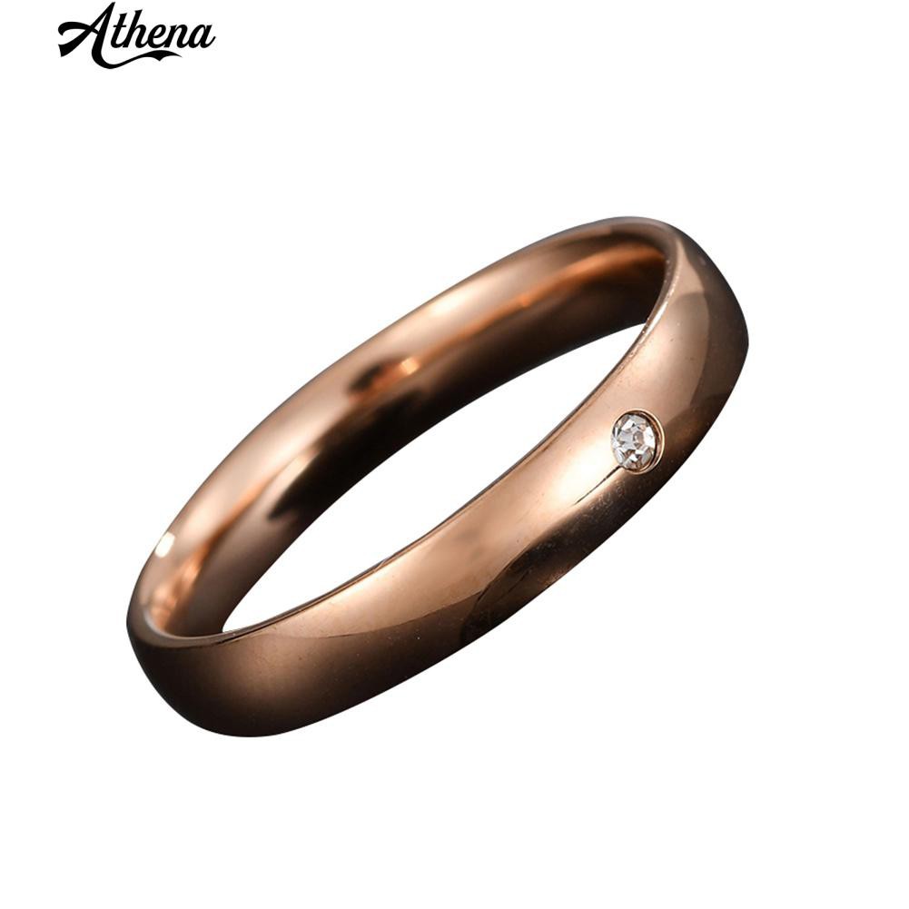 Nhẫn Inox ĐíNh Kim Cương Giả LấP LáNh ThờI Trang Cho Nữ